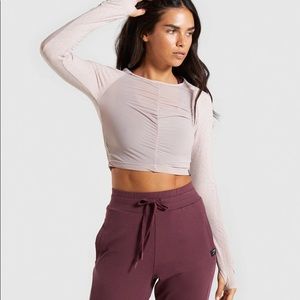 Gymshark aura long sleeve crop top